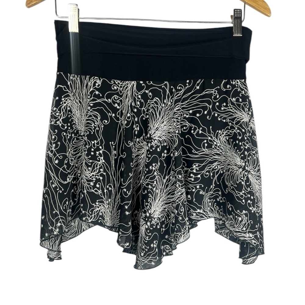 One Love Y2K Fairycore Whimsygoth Squiggly Mini Skirt Medium